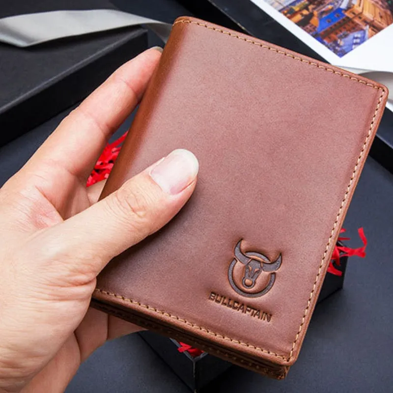 Men's Genuine Leather Top Cowhide Photo Layer Wallet detail 4