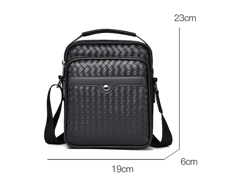 Elite Weave Men’s Multi-Function Crossbody Bag detail 13