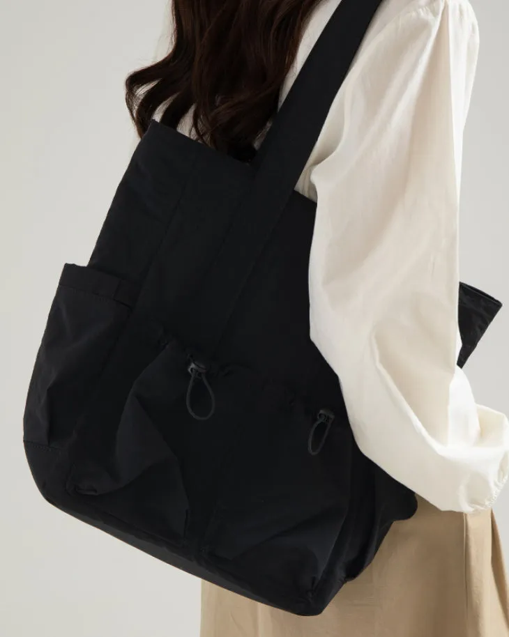 Color Block Multi Pocket Tote Bag detail 7