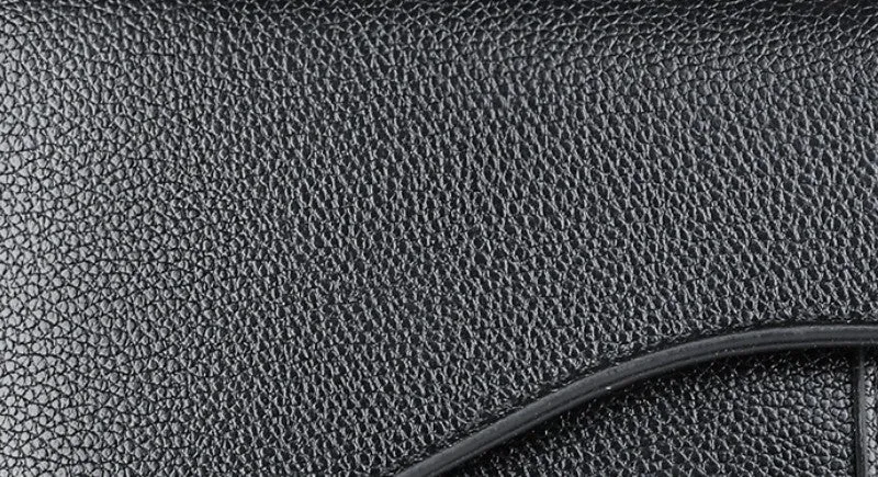 Soft Curve Textured Men's Crossbody saddle Bag detail 8