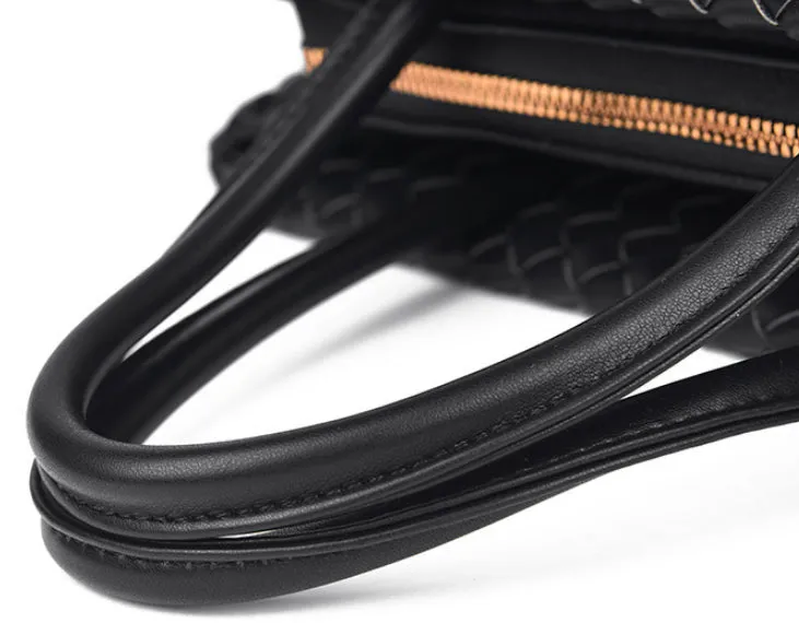 Brielle Woven Handbag detail 7