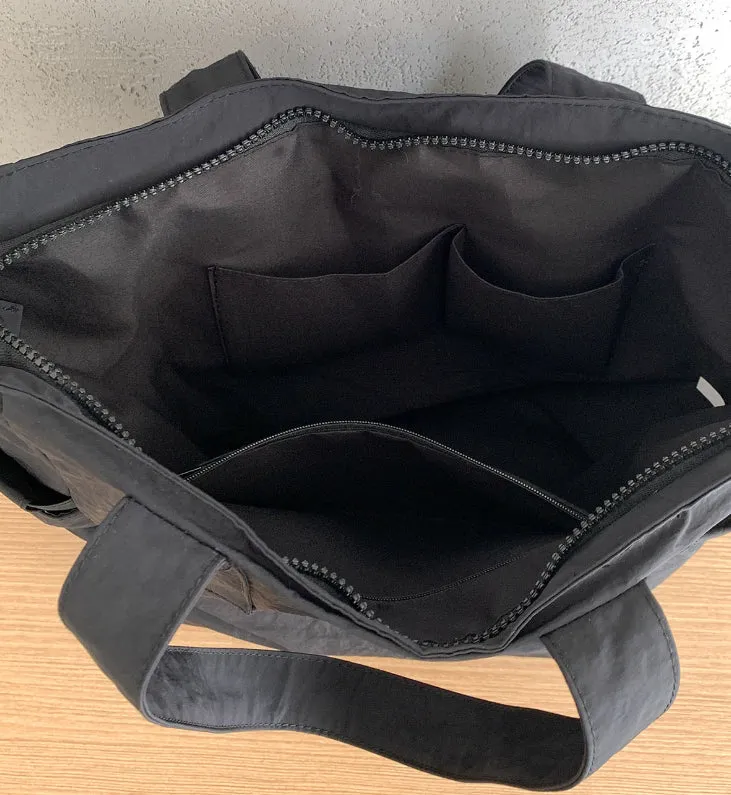 Color Block Multi Pocket Tote Bag detail 12