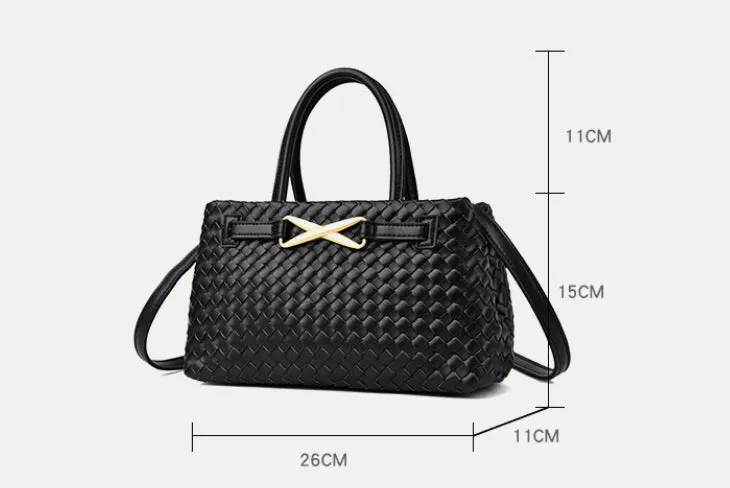 Brielle Woven Handbag detail 11