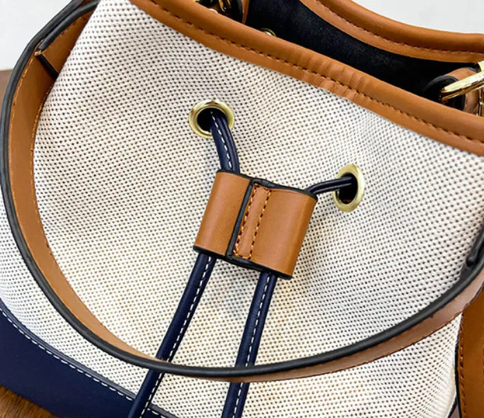 Contrast Color Bucket Bag detail 7