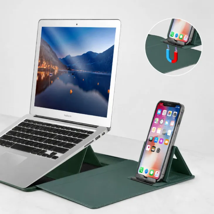 Leather Laptop Sleeve Desk Mat detail 7