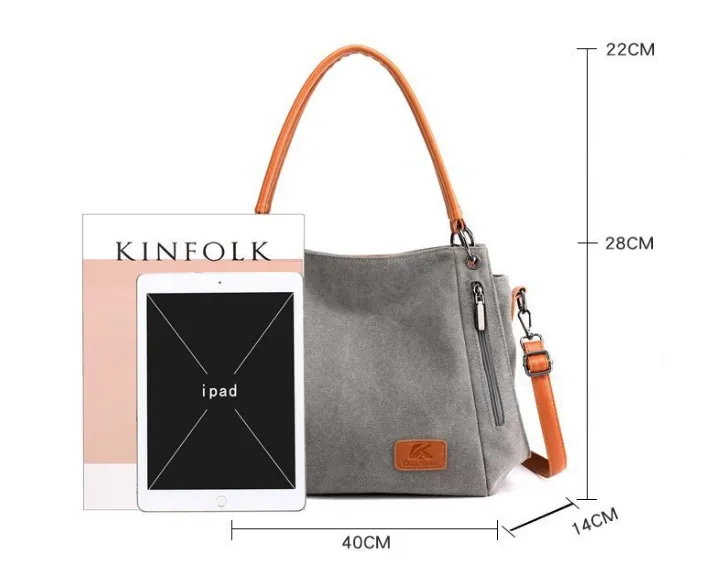 Harper Canvas Shoulder Bag detail 16