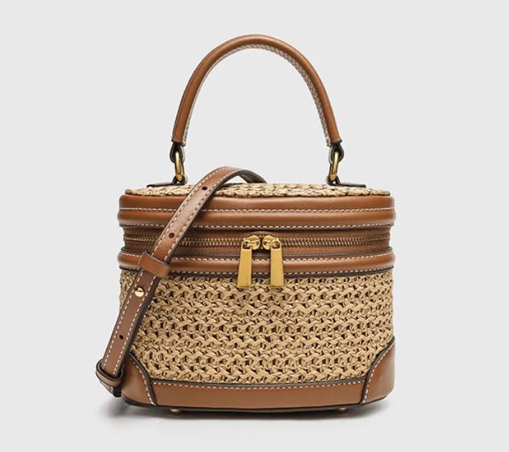 Cove Textured Canvas Mini Bucket Bag detail 1