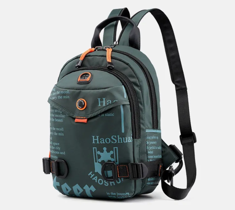 Men's Waterproof Nylon Chest Backpack detail 3