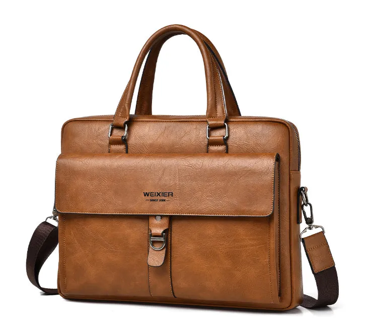 Classic Retro Business Laptop Bag detail 2