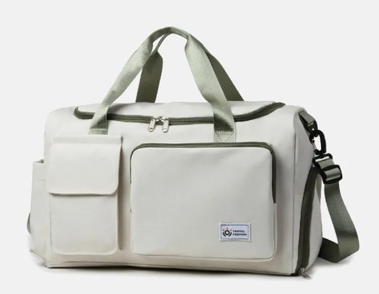 Contrast Color Oxford Sports Training Duffle Bag detail 3