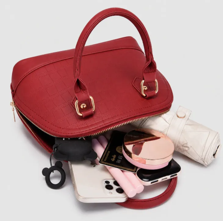 Crocodile Texture Classic Handbag detail 10