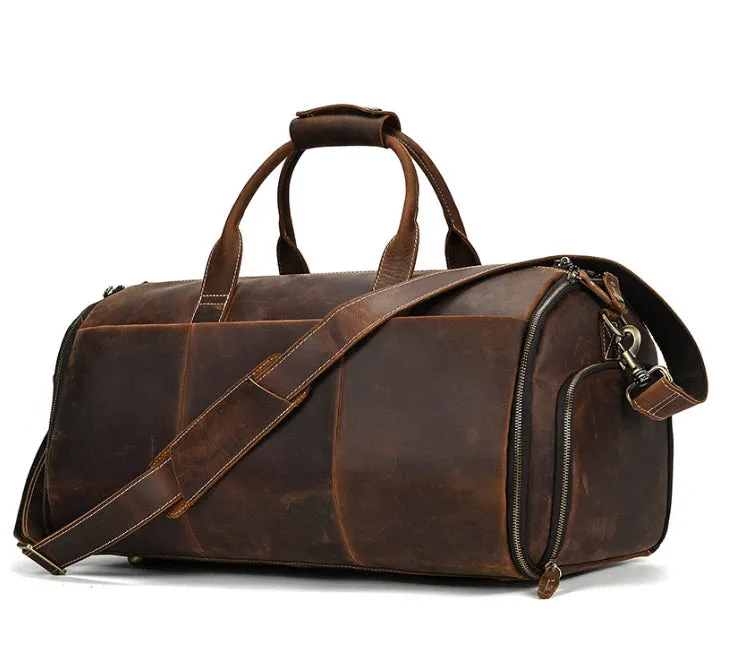 Heritage Voyager Leather Duffle Bag detail 2