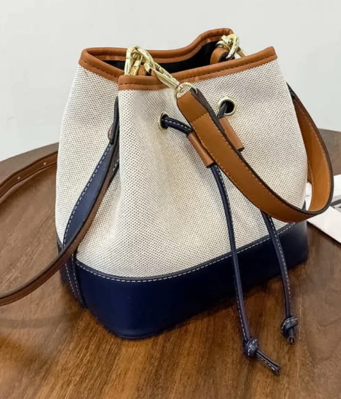 Contrast Color Bucket Bag detail 3