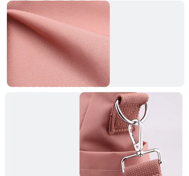 Retro European Style Nylon Canvas Large Tote Bag detail 8