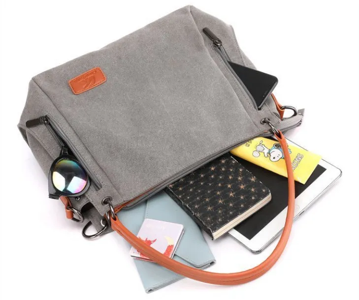Harper Canvas Shoulder Bag detail 15