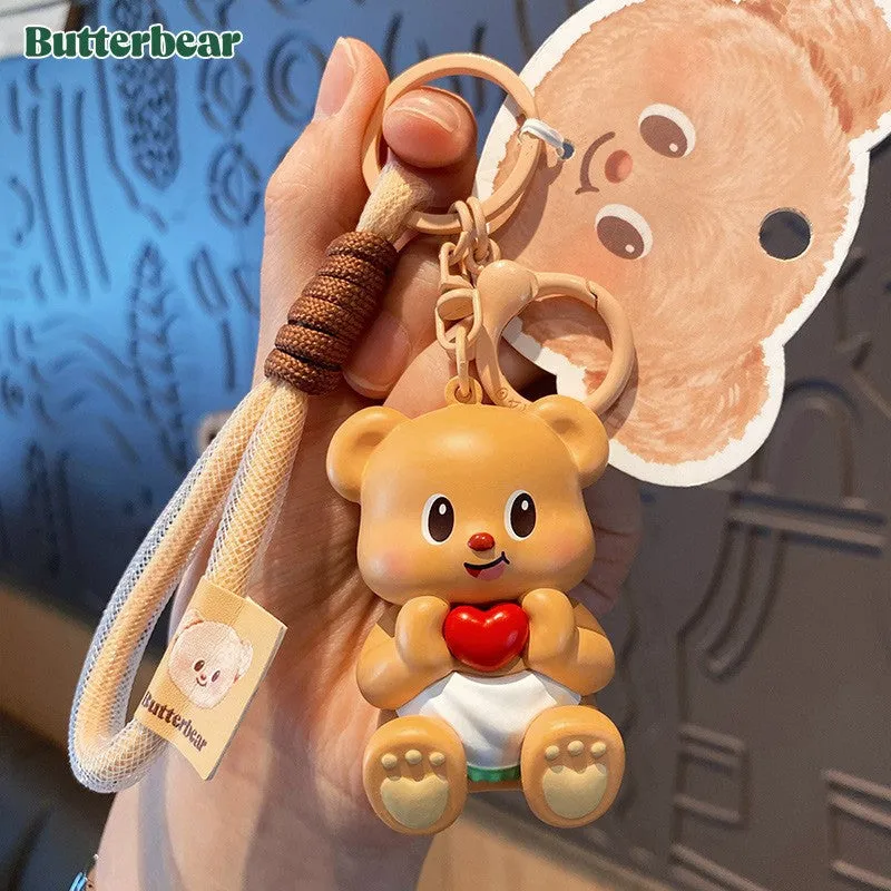 Golden Butter Bear Bag Charm detail 4