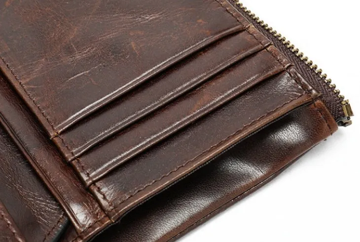 Classic Vintage Leather Wallet detail 5