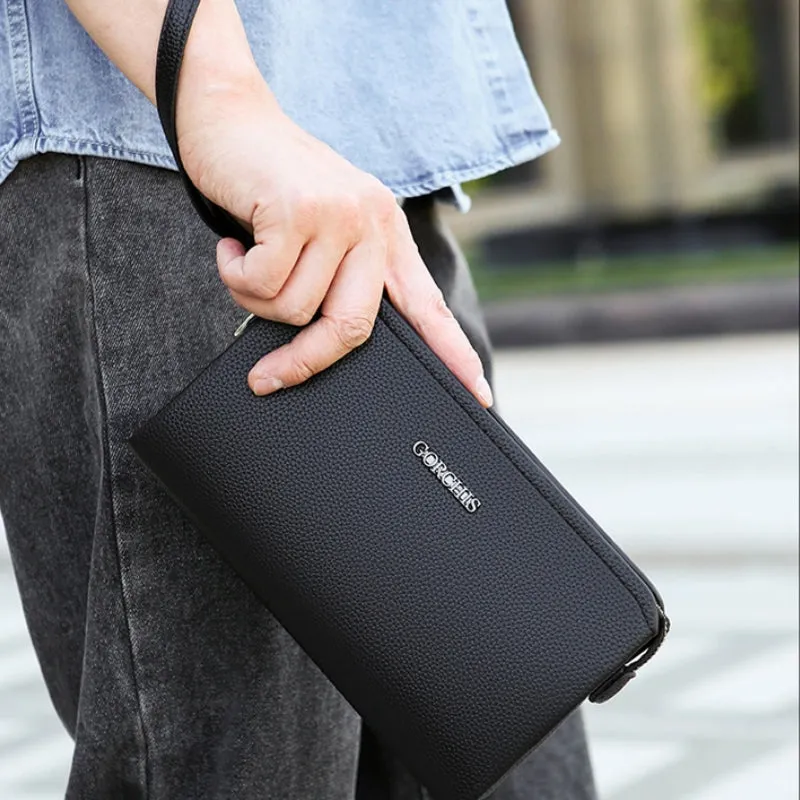Men’s Anti Theft Biometric Fingerprint Lock Leather Wallet detail 19