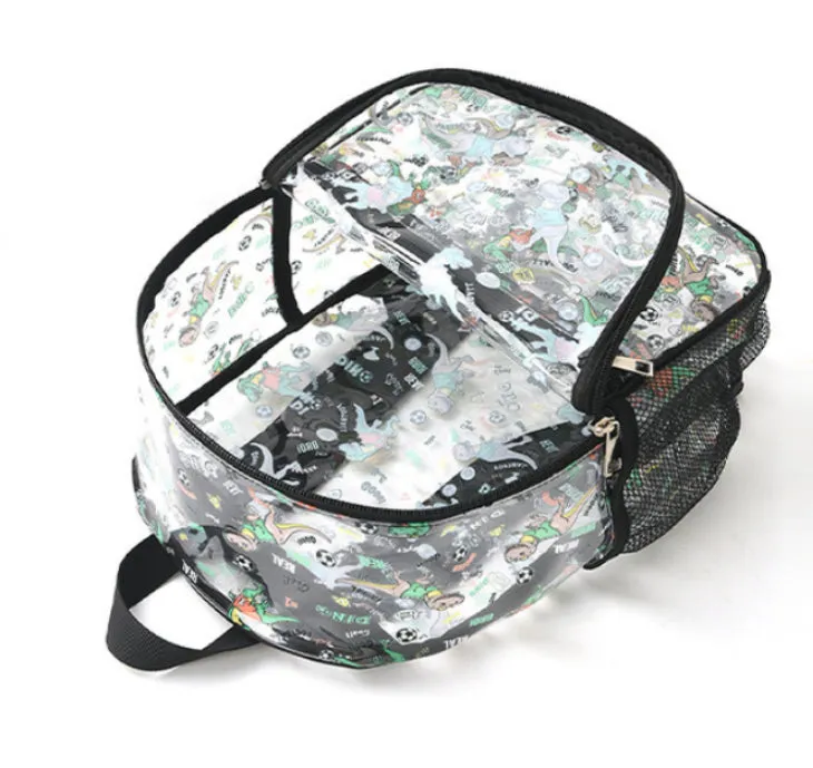 Dino Fun Transparent Kids Backpack detail 3