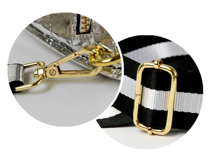 Crocodile Metallic Punk Crossbody Bag detail 6