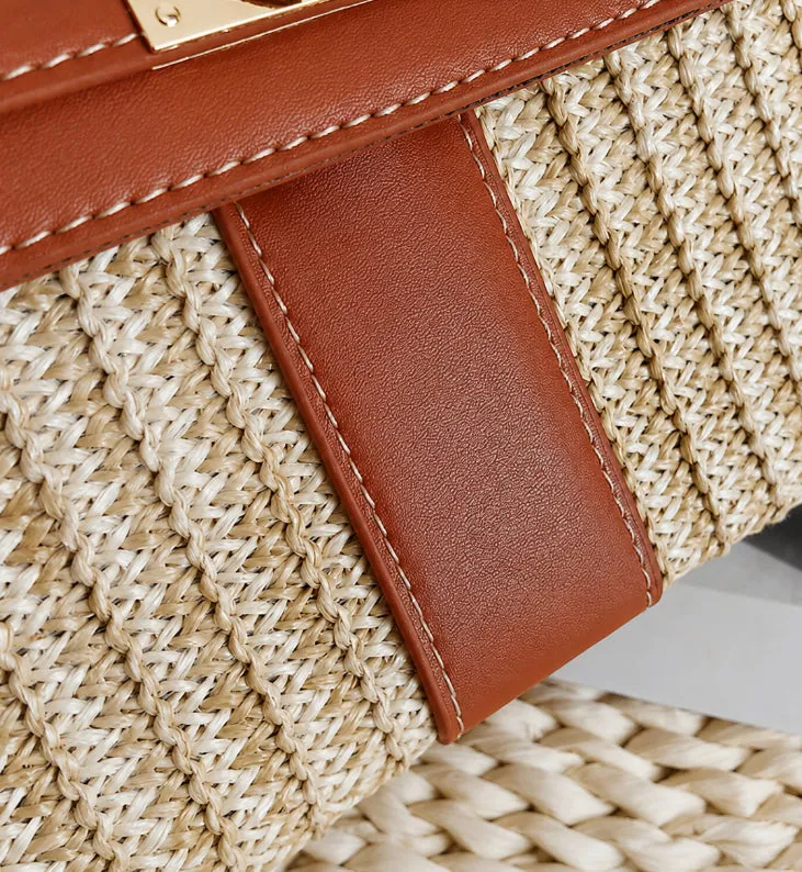 Marbella Woven Handbag detail 9