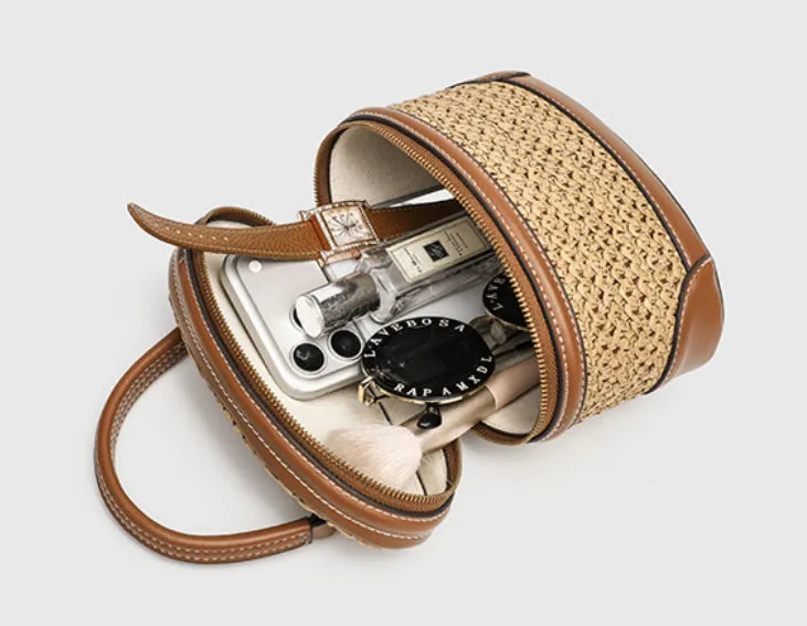 Cove Textured Canvas Mini Bucket Bag detail 10