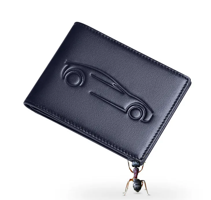 Genuine Leather Slim Card Holder Wallet detail 6