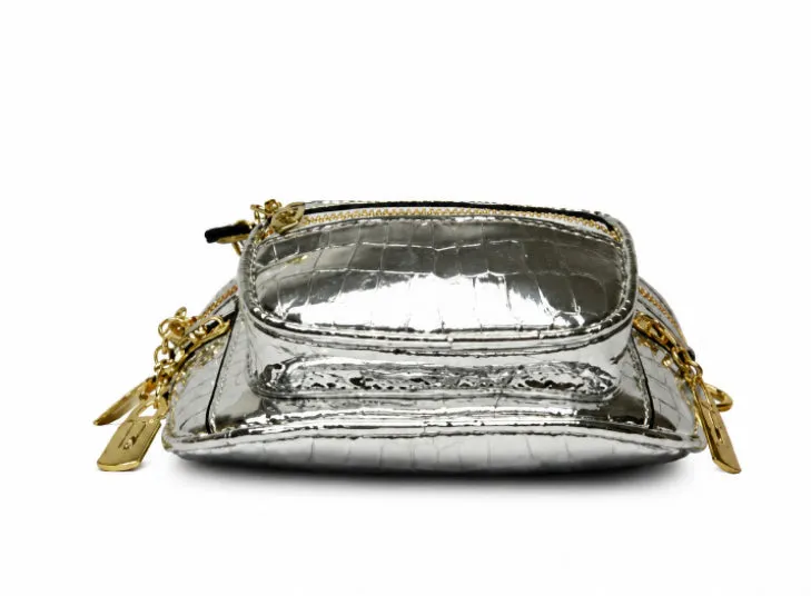 Crocodile Metallic Punk Crossbody Bag detail 5