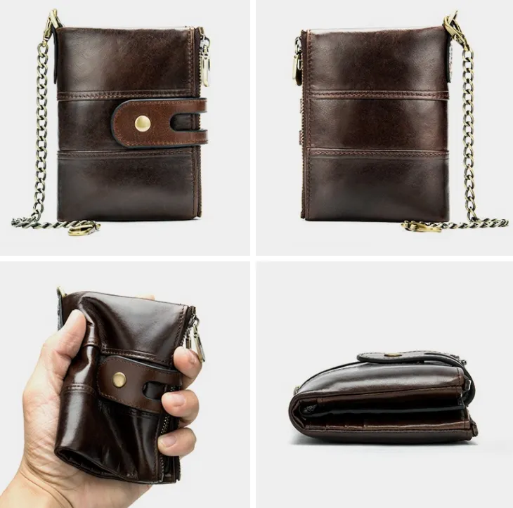 Classic Vintage Leather Wallet detail 2