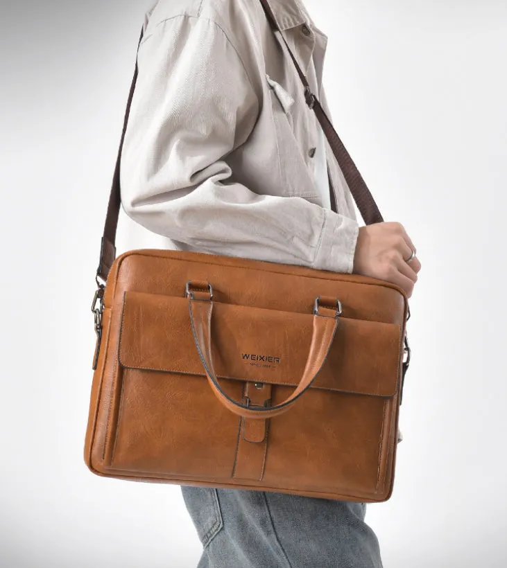 Classic Retro Business Laptop Bag detail 13