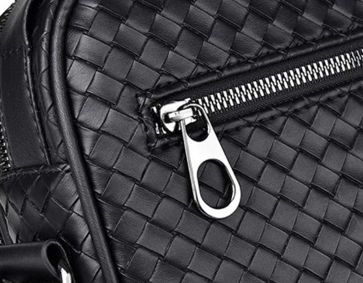 Elite Weave Men’s Multi-Function Crossbody Bag detail 9