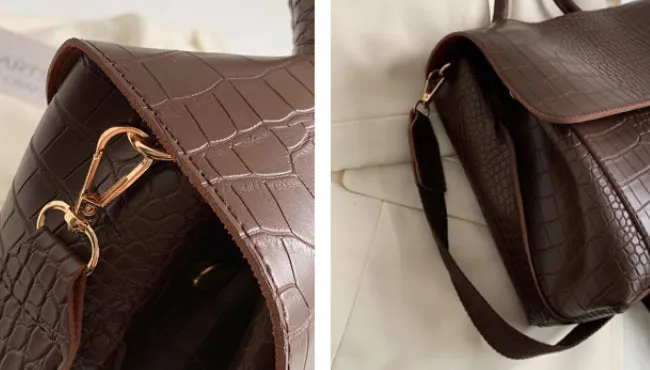 Wide-Band  Commuter Shoulder Tote Bag detail 9