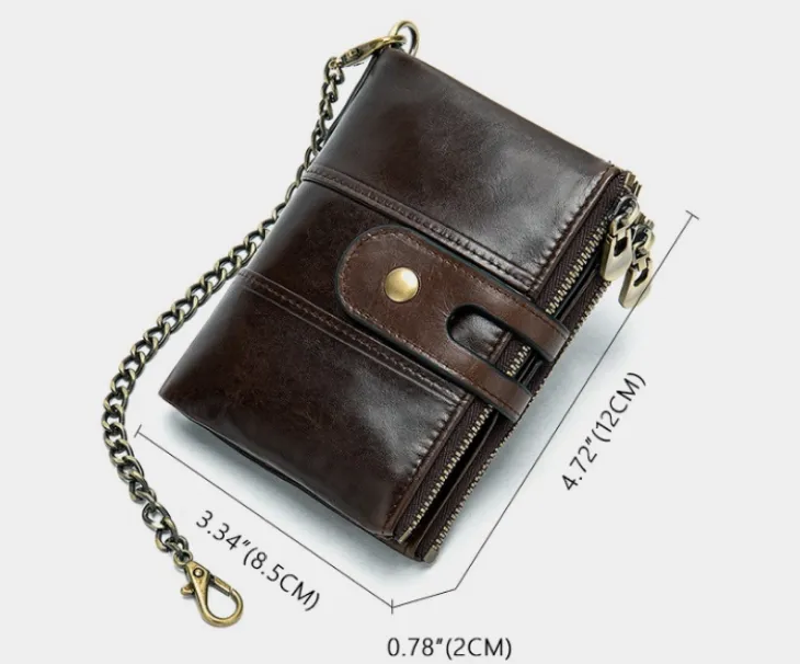 Classic Vintage Leather Wallet detail 8