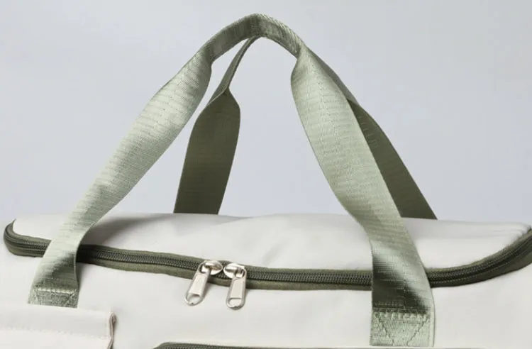 Contrast Color Oxford Sports Training Duffle Bag detail 9