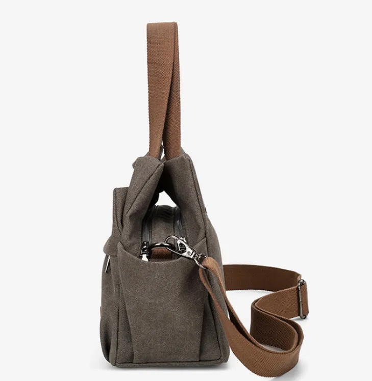 Harper Canvas Shoulder Bag detail 4
