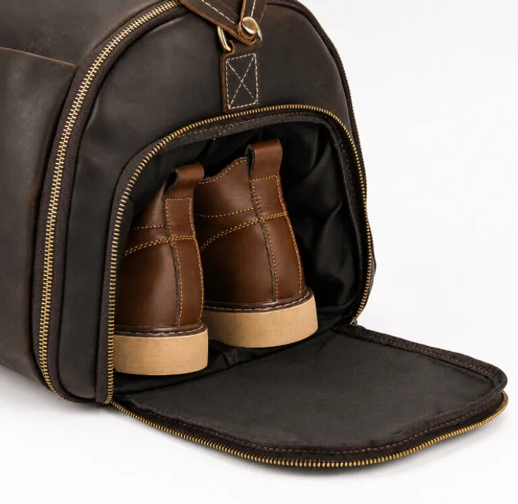 Heritage Voyager Leather Duffle Bag detail 10
