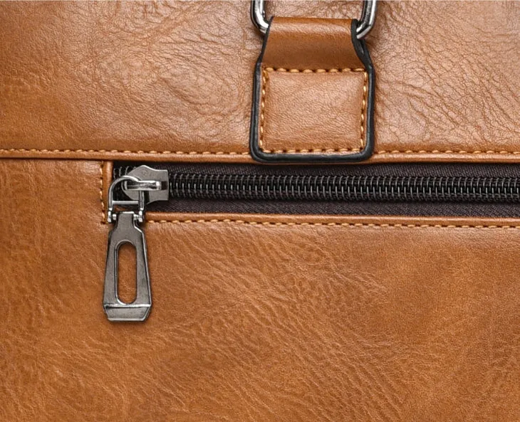 Classic Retro Business Laptop Bag detail 10