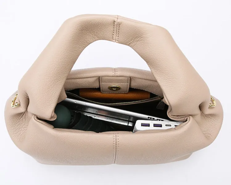 French Style PU Leather Dumpling Messenger Bag detail 19