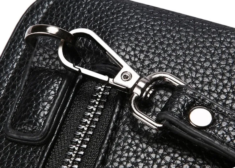 Men’s Anti Theft Biometric Fingerprint Lock Leather Wallet detail 10