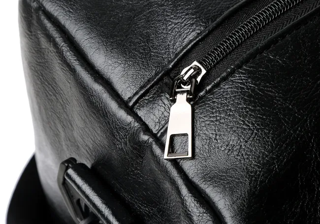 Feisha PU Leather Waterproof Fitness Travel Duffle Bag detail 11