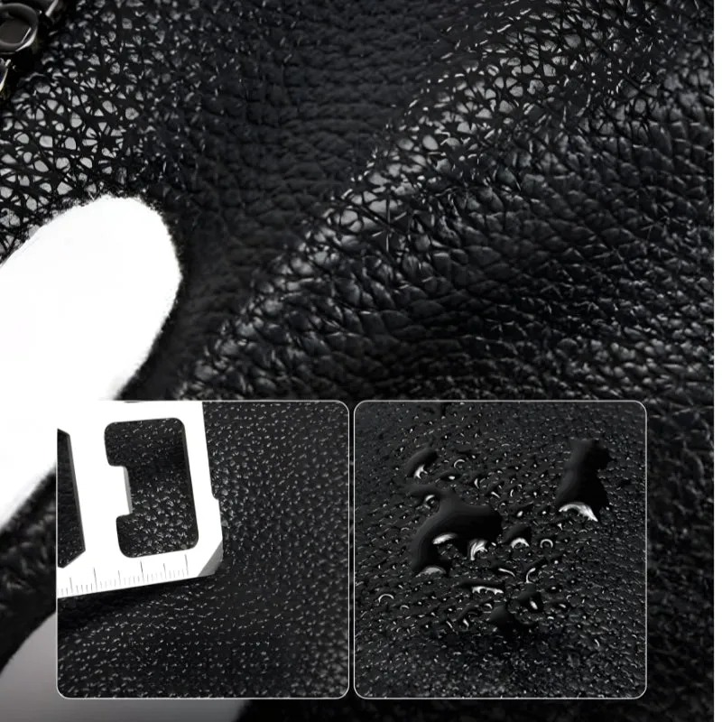 Men’s Anti Theft Biometric Fingerprint Lock Leather Wallet detail 14