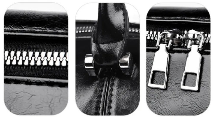 Black Gloss Bowling Shoulder Bag detail 8