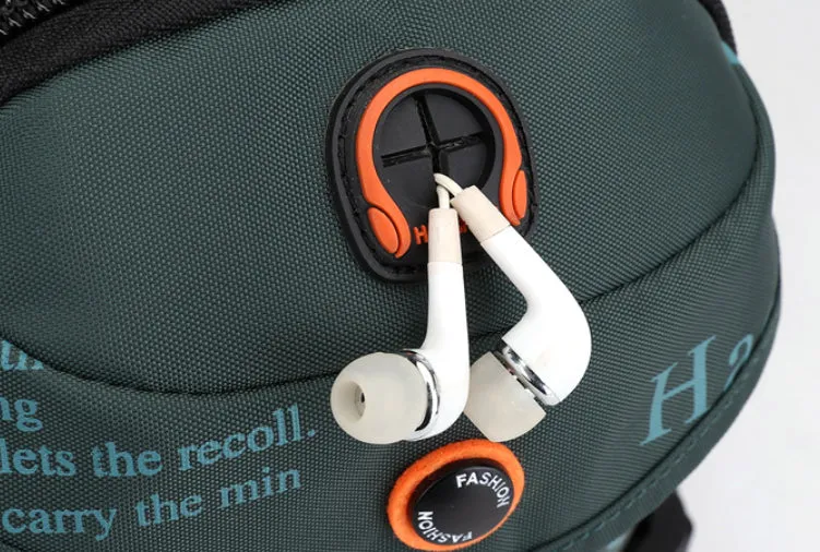 Men's Waterproof Nylon Chest Backpack detail 15