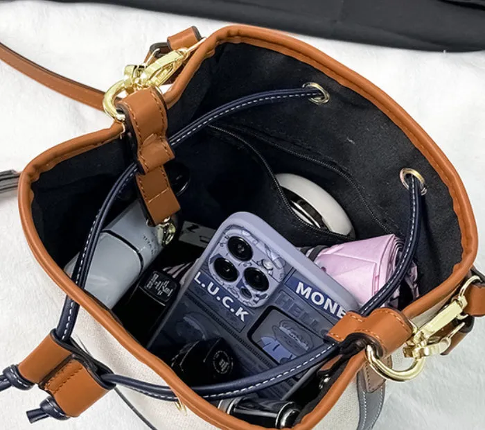 Contrast Color Bucket Bag detail 11