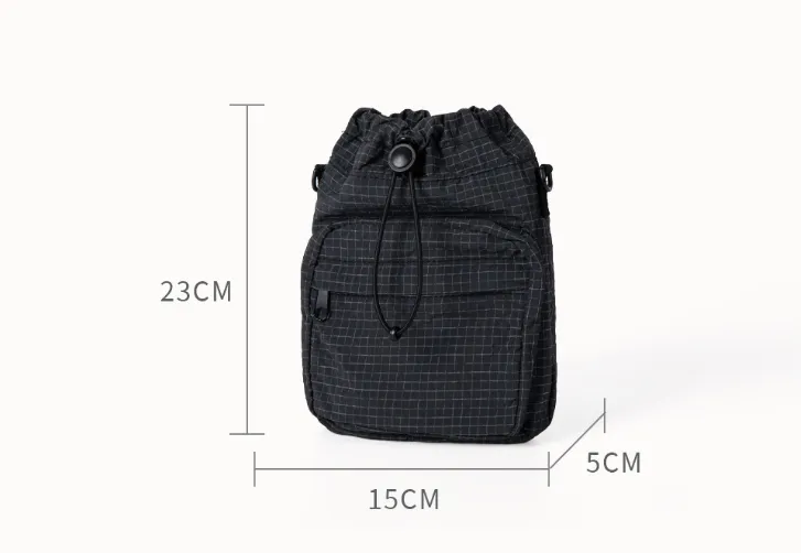 Urban Grid Nylon Crossbody Bag detail 9