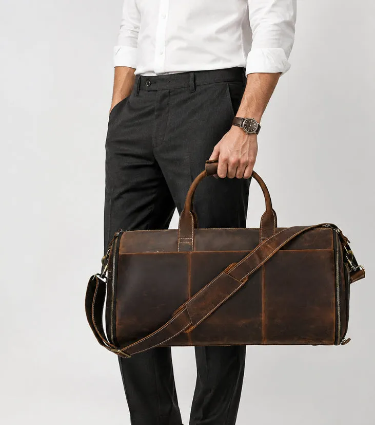 Heritage Voyager Leather Duffle Bag detail 13