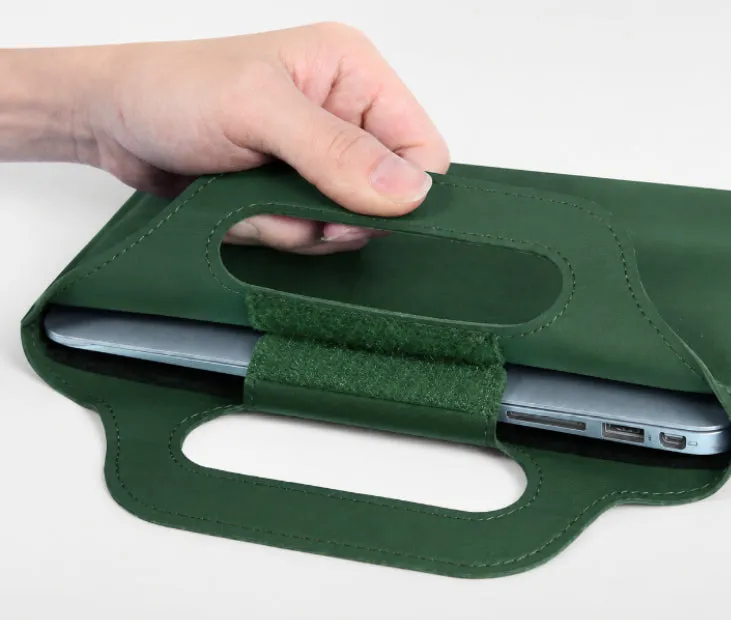 Leather Laptop Sleeve Desk Mat detail 4