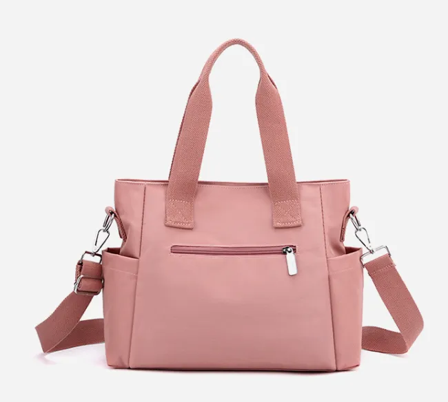 Retro European Style Nylon Canvas Large Tote Bag detail 4