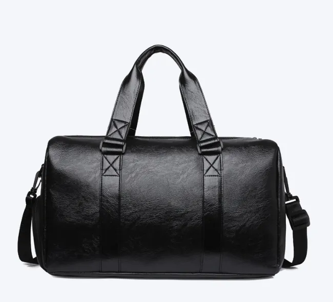 Feisha PU Leather Waterproof Fitness Travel Duffle Bag detail 3