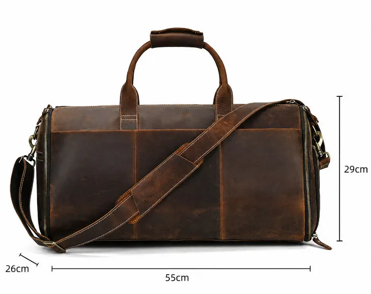Heritage Voyager Leather Duffle Bag detail 12